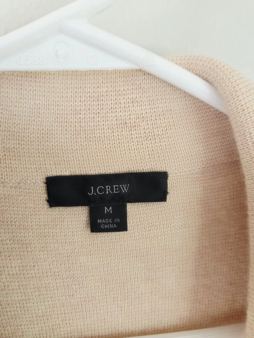 Ella open-front long sweater-blazer Heather Pale Pink Size Medium